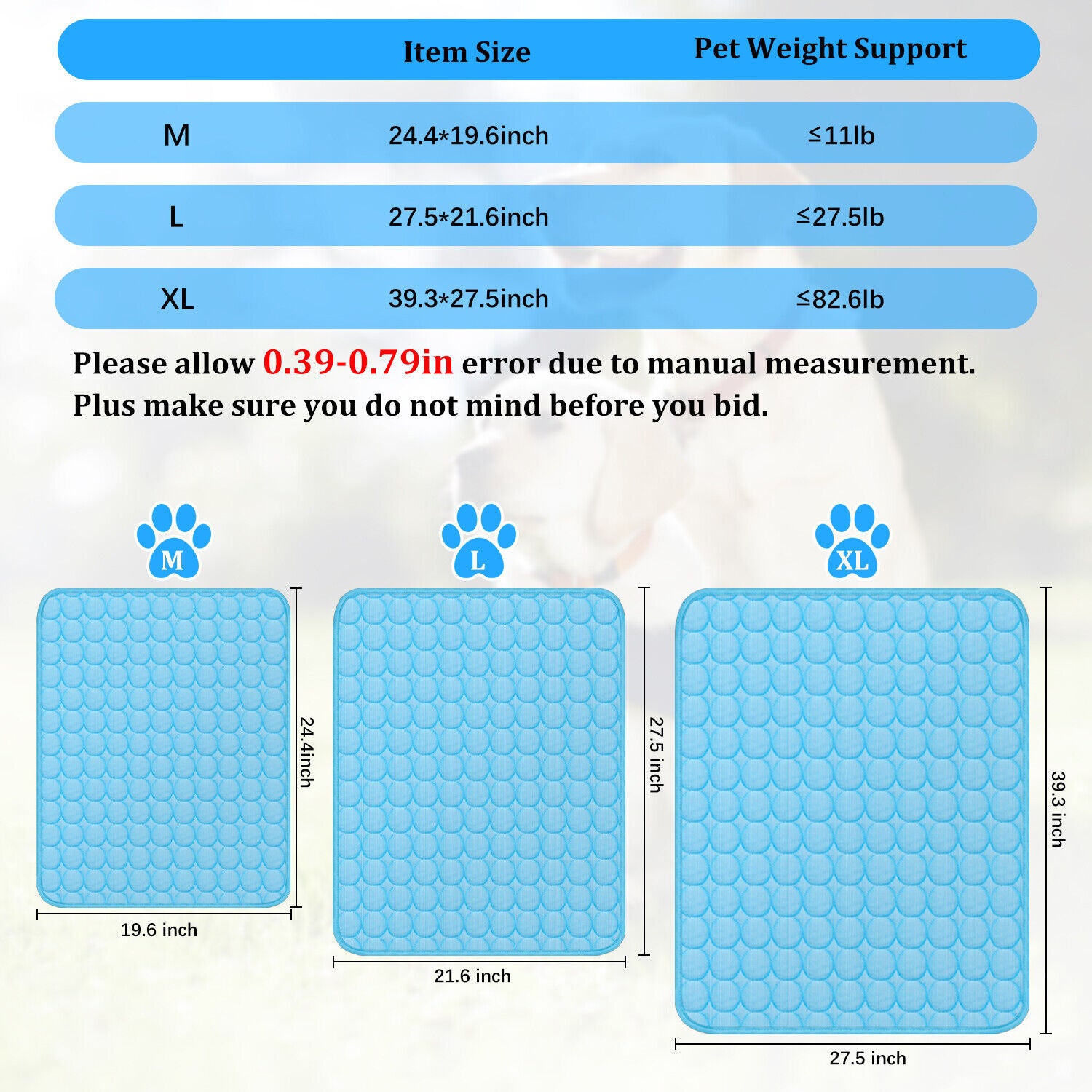Tapis de refroidissement pour animaux de compagnie Coussin de refroidissement pour chien Chat Chiot Couverture pour lit de couchage d'été Lit de refroidissement pour chien Tapis de refroidissement pour animaux de compagnie